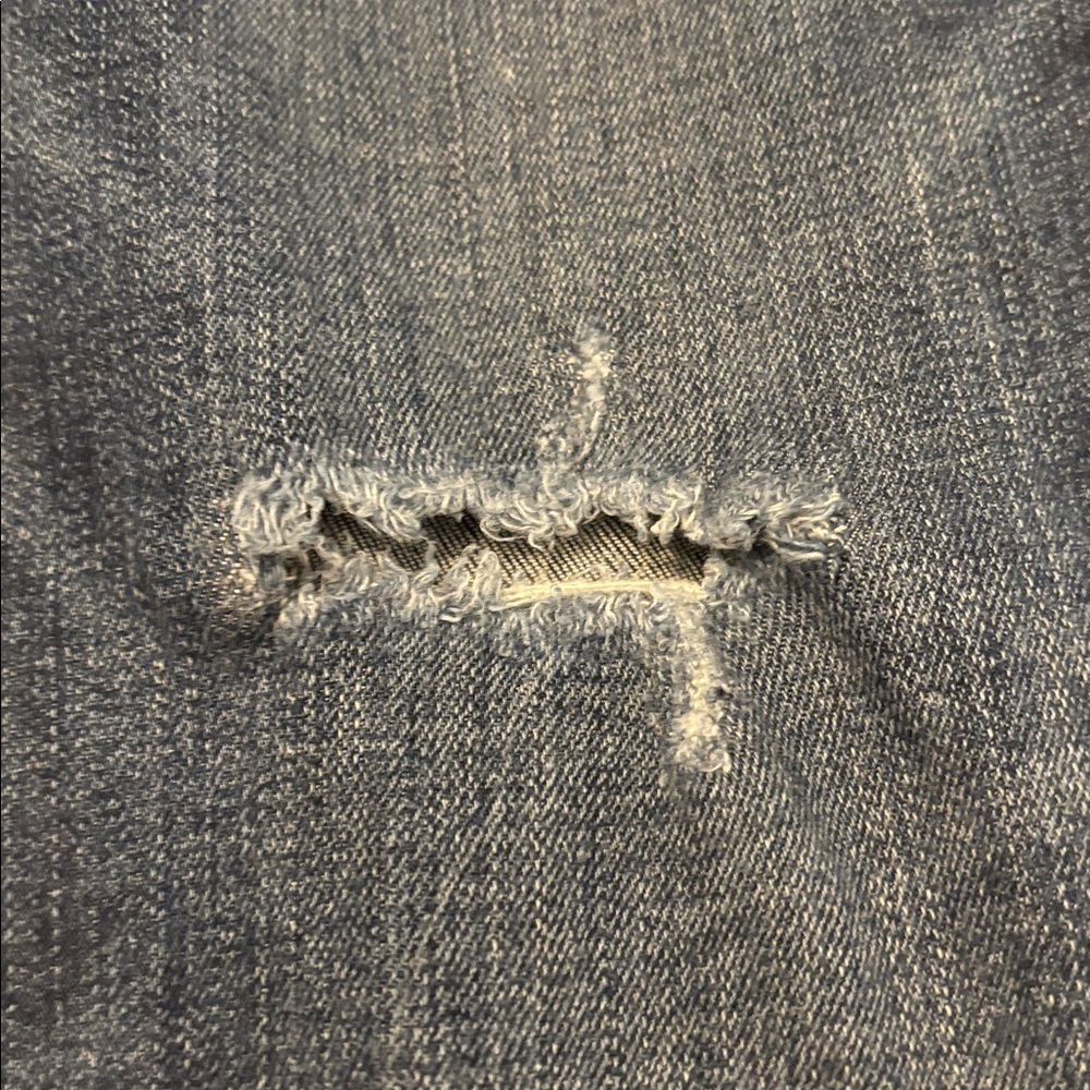 rag & bone Collette Capri jeans SZ 32 distressed dark rinse skinny leg soft - Picture 12 of 14